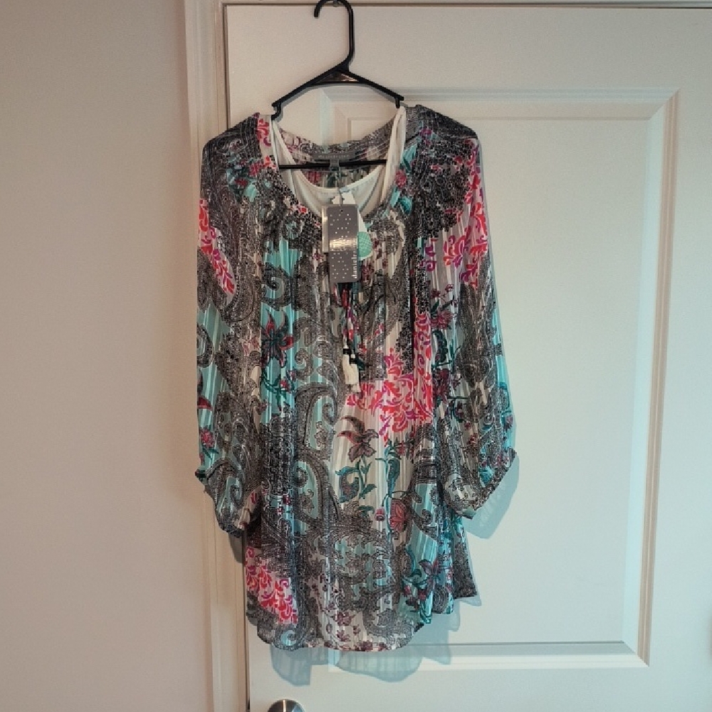Women's Multicolor Patterned Top